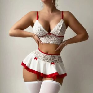 Conjunto Lingerie Fantasy Lace – Delicadeza e Sedução